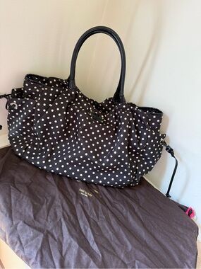 kate spade Black and White Polka Dot Tote